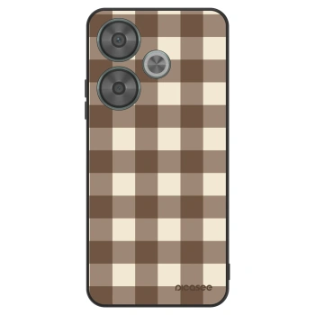 Obal pre Xiaomi Poco F6 - Brown grid