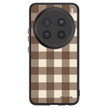 Obal pre Vivo X200 Pro - Brown grid