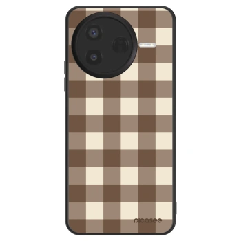 Obal pre Xiaomi Poco F7 Pro 5G - Brown grid