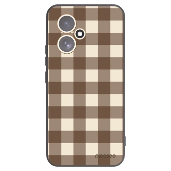 Picasee silikónový čierny obal pre Honor 400 5G - Brown grid