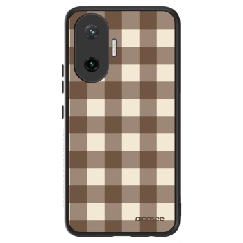 Obal pre Xiaomi Poco F7 5G - Brown grid