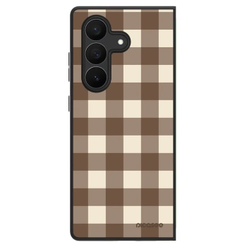 Obal pre Samsung Galaxy Z Fold7 5G - Brown grid