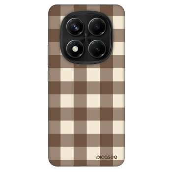 Obal pre Xiaomi Redmi Note 14 Pro 5G - Brown grid