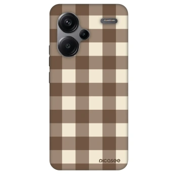 Obal pre Xiaomi Redmi Note 13 Pro+ 5G - Brown grid
