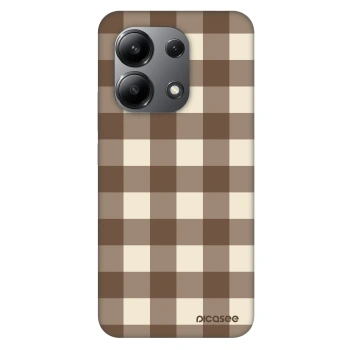 Obal pre Xiaomi Redmi Note 13 4G - Brown grid