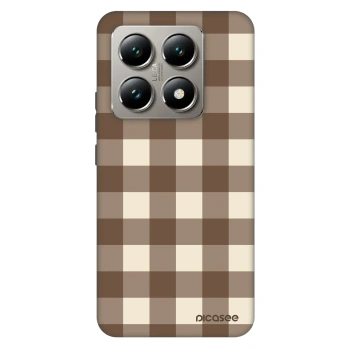 Obal pre Xiaomi 14T Pro - Brown grid