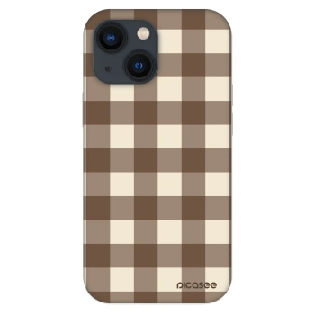 Obal pre Apple iPhone 13 mini - Brown grid