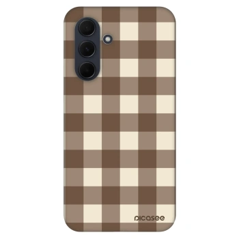 Obal pre Samsung Galaxy A35 5G A356B - Brown grid