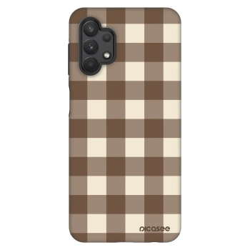 Obal pre Samsung Galaxy A32 5G A326B - Brown grid