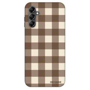 Obal pre Samsung Galaxy A14 4G A145R - Brown grid
