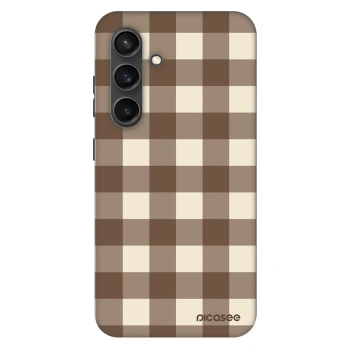 Obal pre Samsung Galaxy S24 S921B 5G - Brown grid