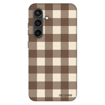 Obal pre Samsung Galaxy S24+ S926B 5G - Brown grid
