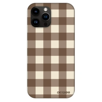 Obal pre Apple iPhone 13 Pro Max - Brown grid