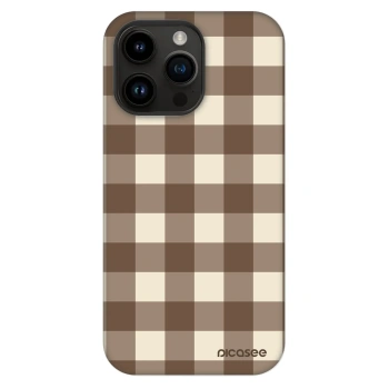 Obal pre Apple iPhone 14 Pro Max - Brown grid