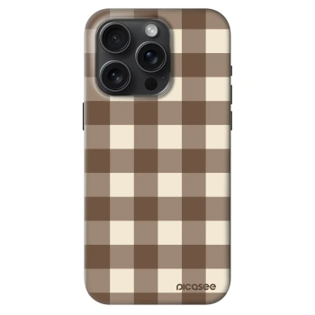 Obal pre Apple iPhone 15 Pro - Brown grid
