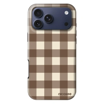 Obal pre Apple iPhone 17 Pro Max - Brown grid