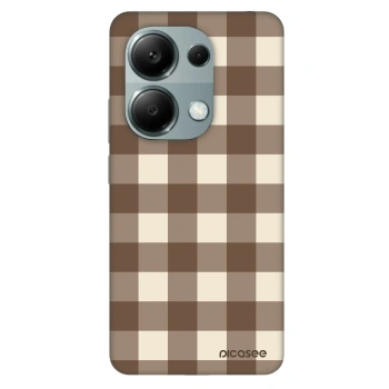 Obal pre Xiaomi Redmi Note 13 Pro 4G - Brown grid