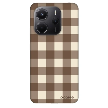 Obal pre Xiaomi Redmi Note 14 4G - Brown grid