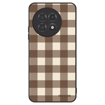 Obal pre OnePlus 13R 5G - Brown grid