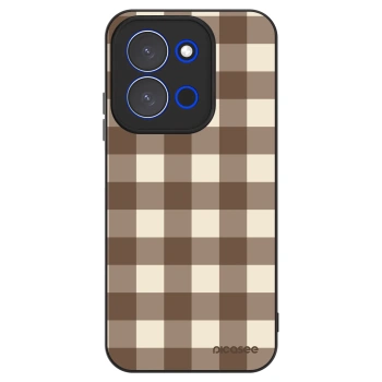Obal pre Xiaomi Redmi 15C 4G - Brown grid