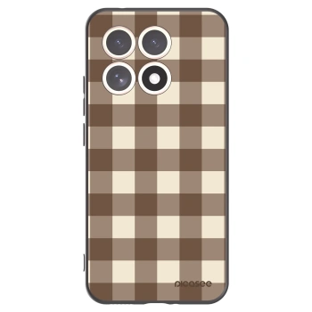 Picasee silikónový čierny obal pre Xiaomi 15T - Brown grid