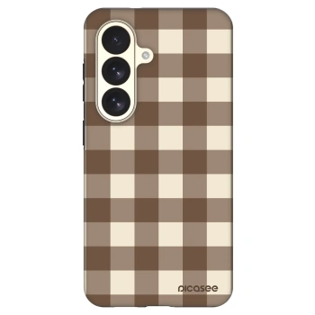 Obal pre Samsung Galaxy S26 - Brown grid