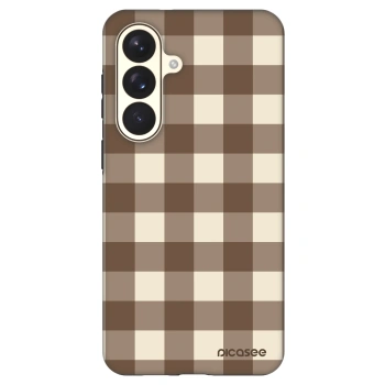 Obal pre Samsung Galaxy S26+ - Brown grid