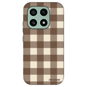 Obal pre Xiaomi 17 - Brown grid