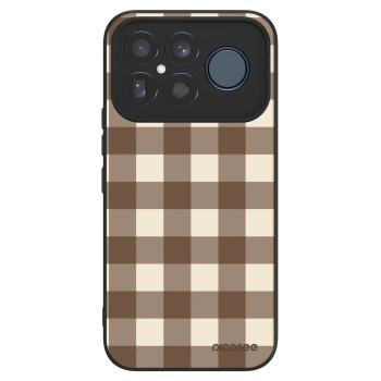 Obal pre Xiaomi Poco F8 Ultra - Brown grid