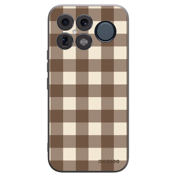 Picasee silikónový čierny obal pre Xiaomi Poco F8 Ultra - Brown grid