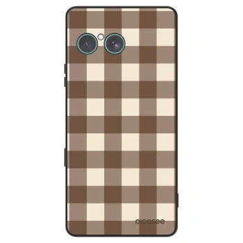 Obal pre Sony Xperia 10 VII - Brown grid