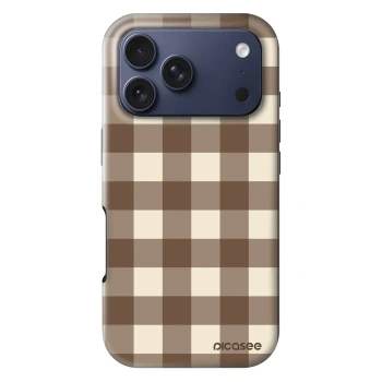 Obal pre Apple iPhone 18 Pro - Brown grid