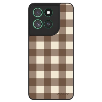Obal pre Motorola Moto G57 Power - Brown grid