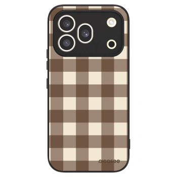 Obal pre Honor 600 Pro - Brown grid