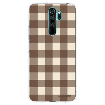 Obal pre Xiaomi Redmi Note 8 Pro - Brown grid