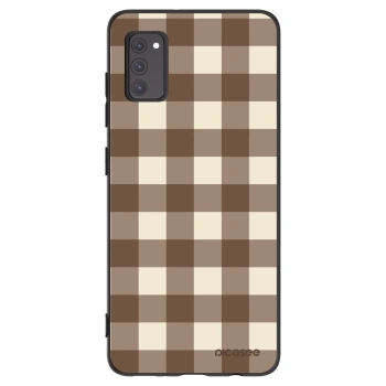 Obal pre Samsung Galaxy A41 A415F - Brown grid