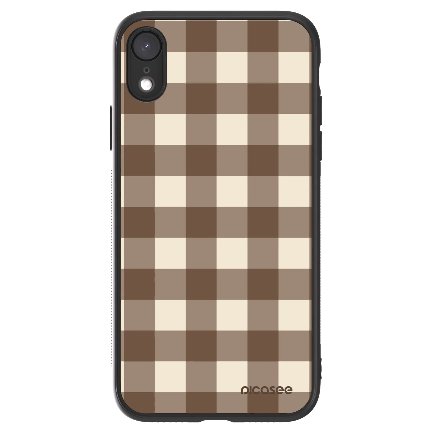 Picasee ULTIMATE CASE pro Apple iPhone XR - Brown grid