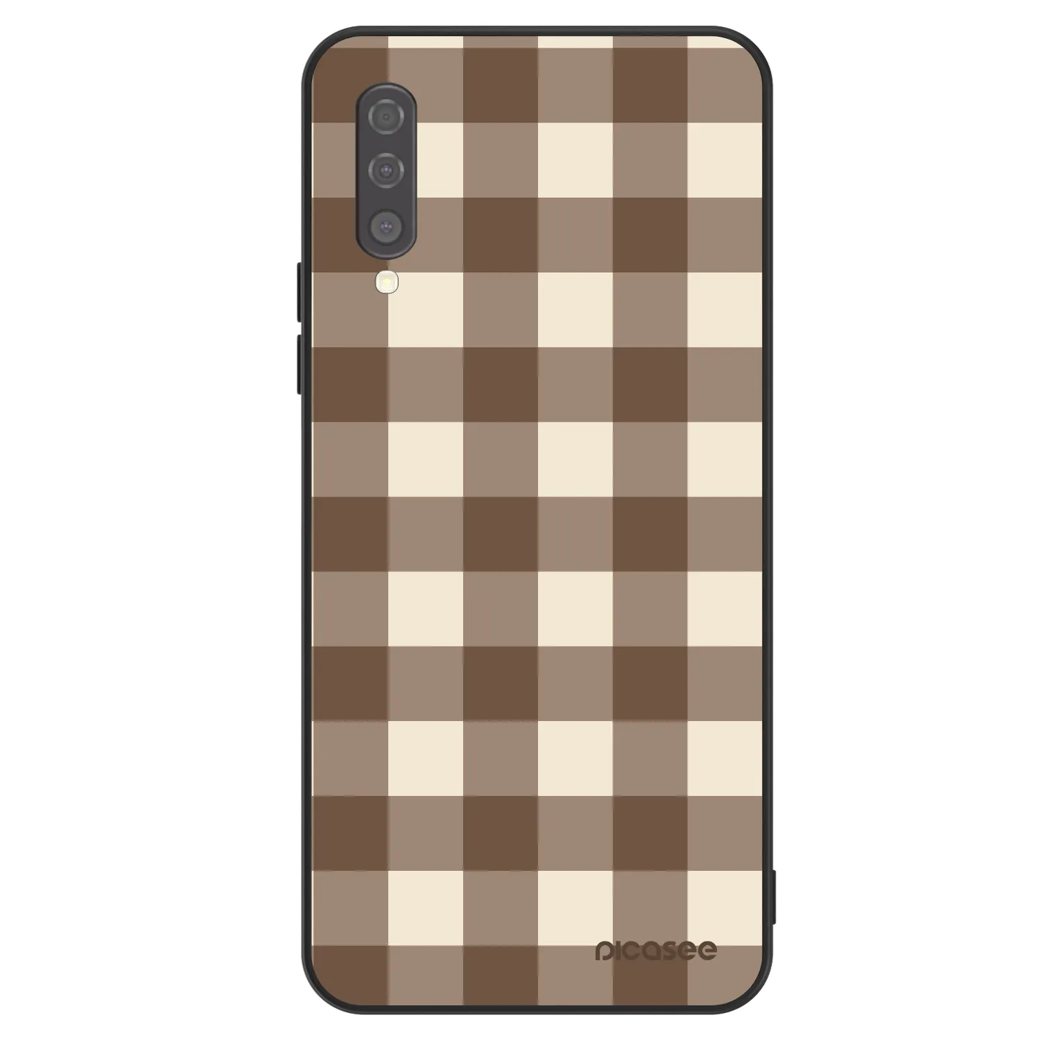 Picasee ULTIMATE CASE pro Samsung Galaxy A50 A505F - Brown grid