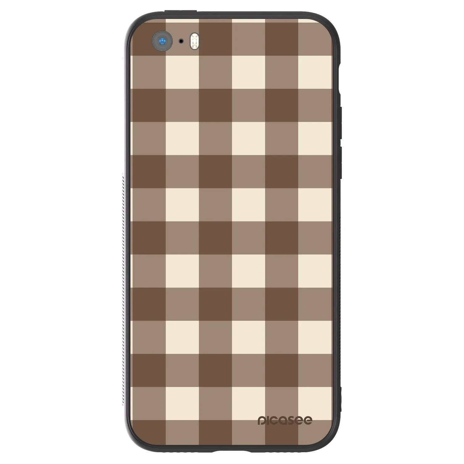 Picasee ULTIMATE CASE pro Apple iPhone 5/5S/SE - Brown grid