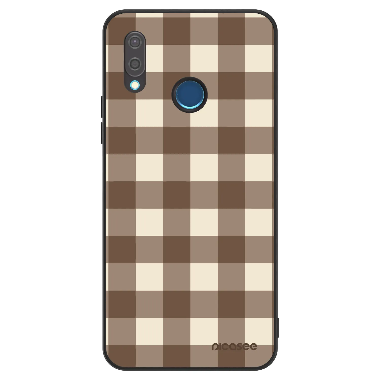 Picasee ULTIMATE CASE pro Huawei P20 Lite - Brown grid