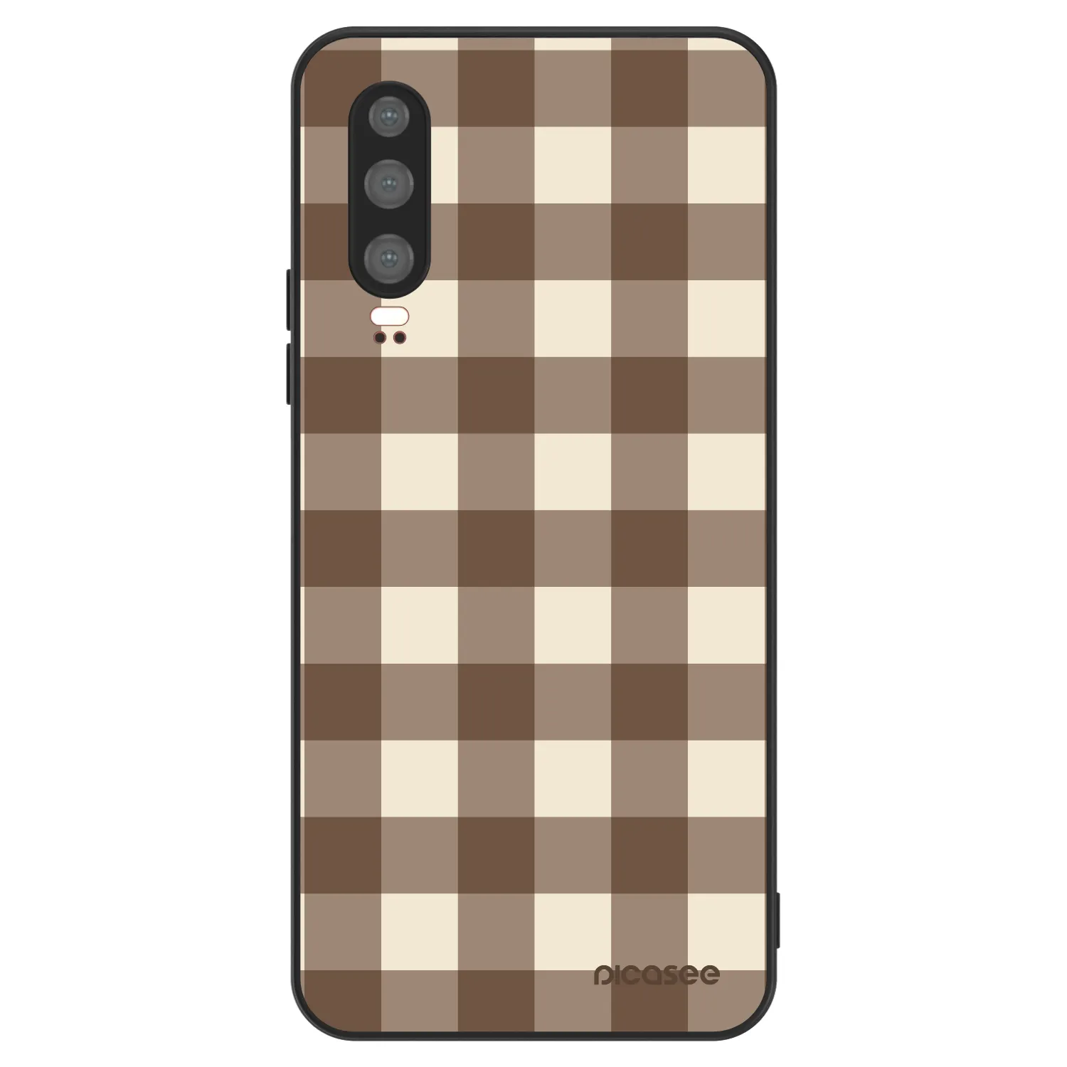 Picasee ULTIMATE CASE pro Huawei P30 - Brown grid