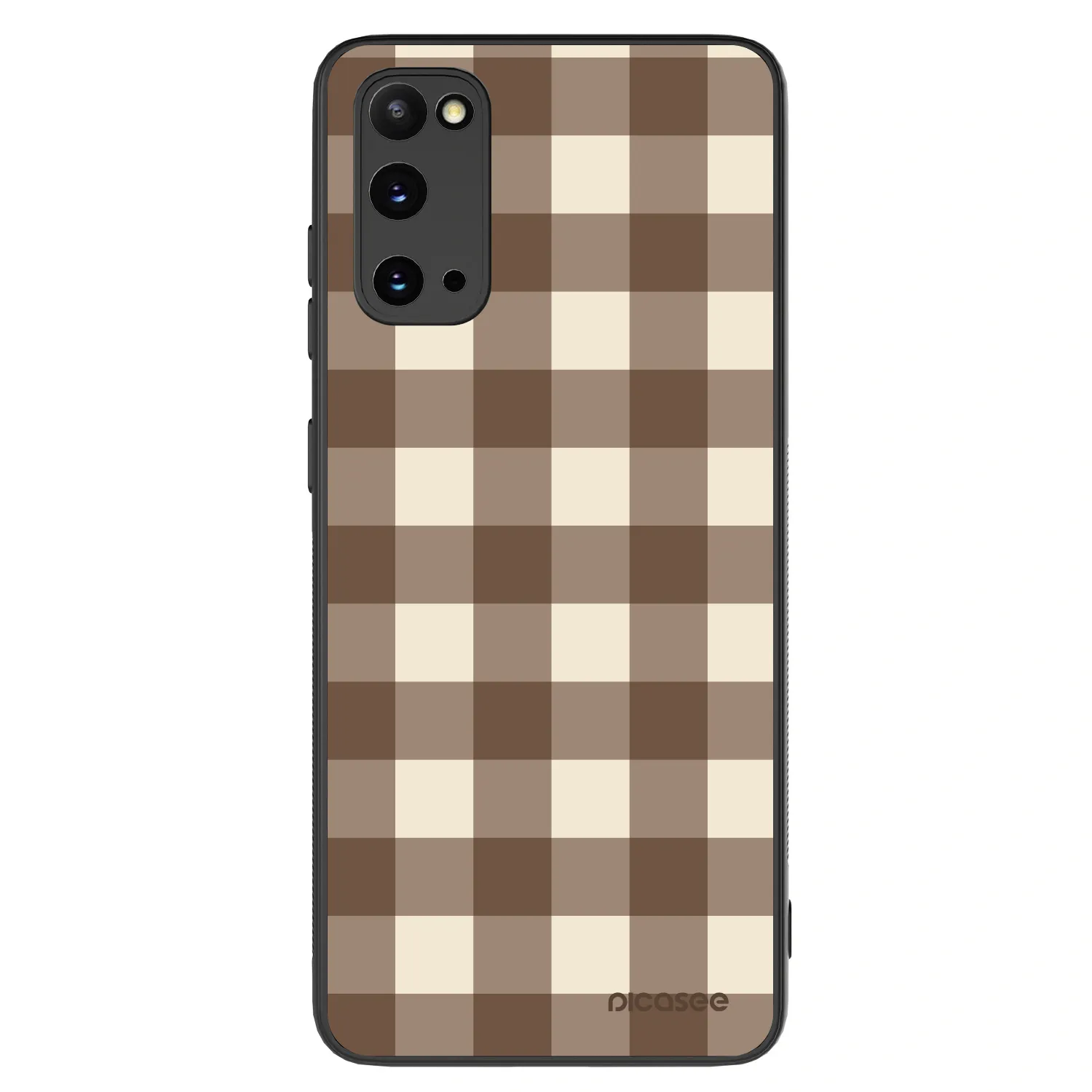 Picasee ULTIMATE CASE pro Samsung Galaxy S20 G980F - Brown grid