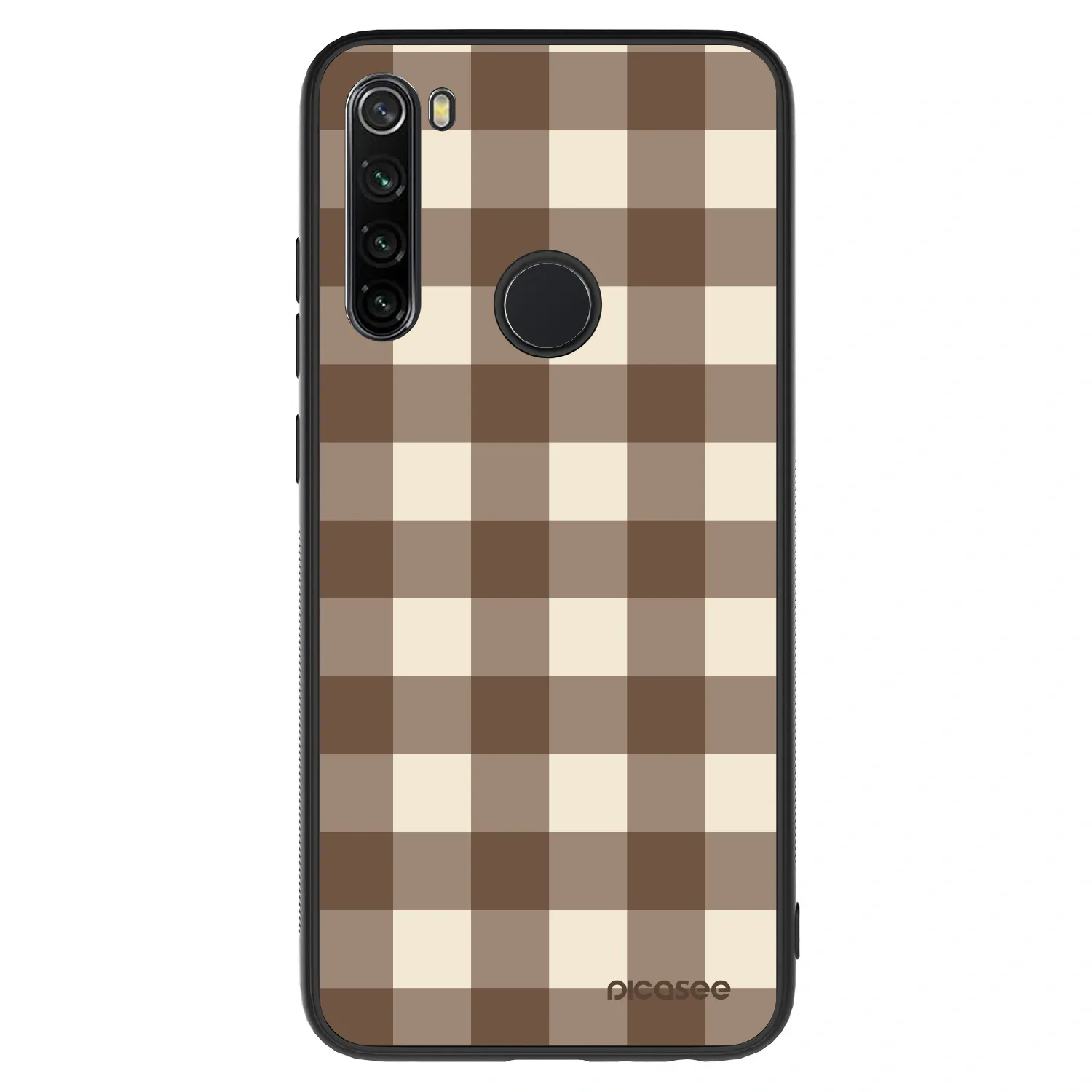 Picasee ULTIMATE CASE pro Xiaomi Redmi Note 8 - Brown grid