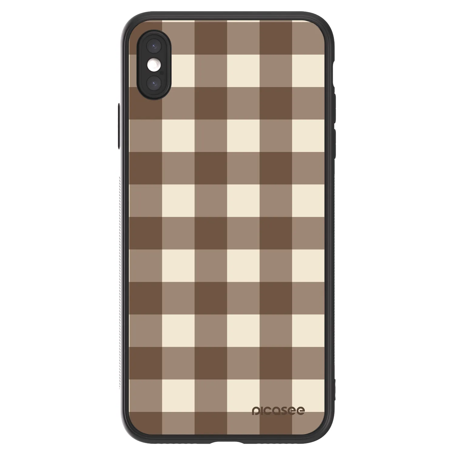 Picasee ULTIMATE CASE pro Apple iPhone XS Max - Brown grid