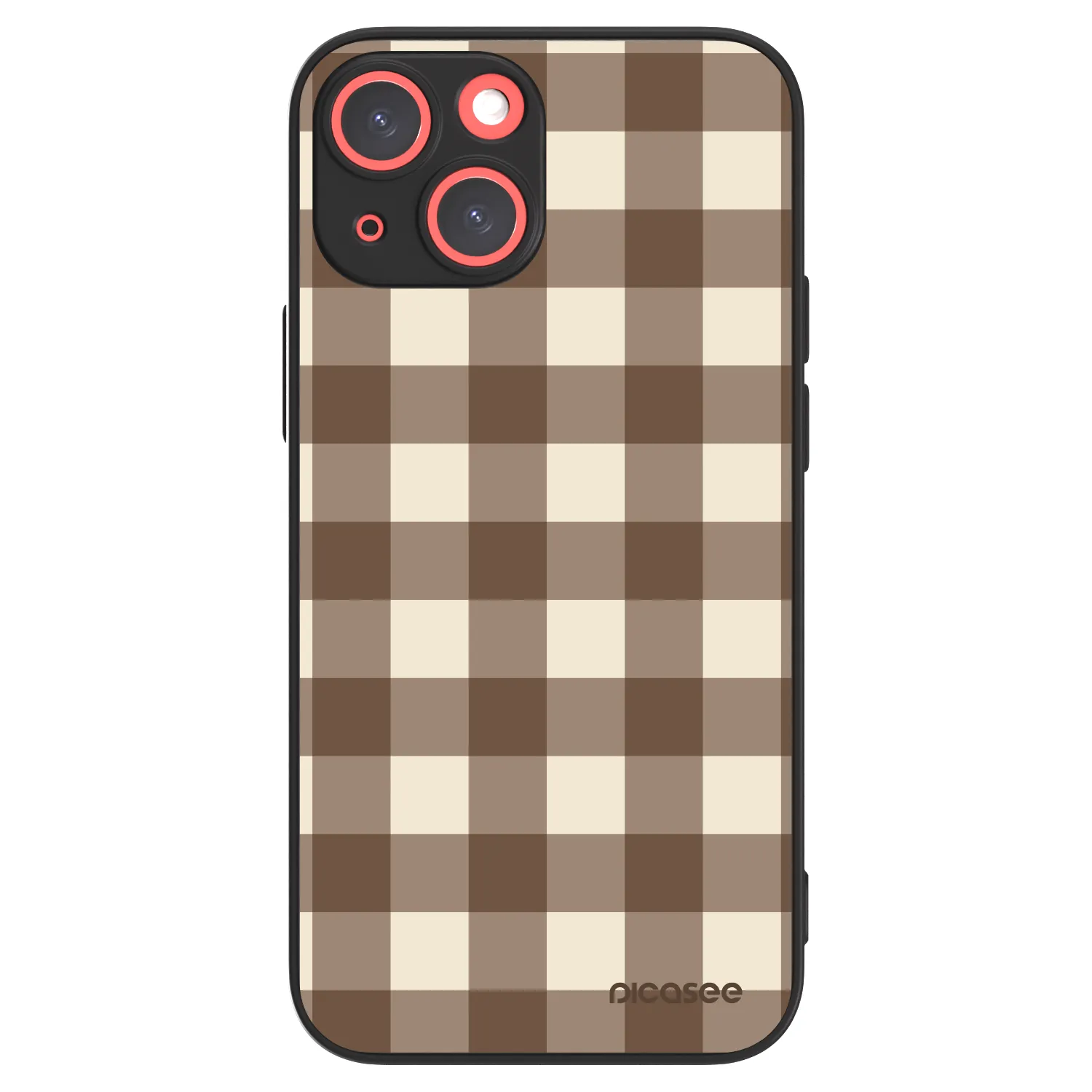 Picasee ULTIMATE CASE pro Apple iPhone 13 mini - Brown grid
