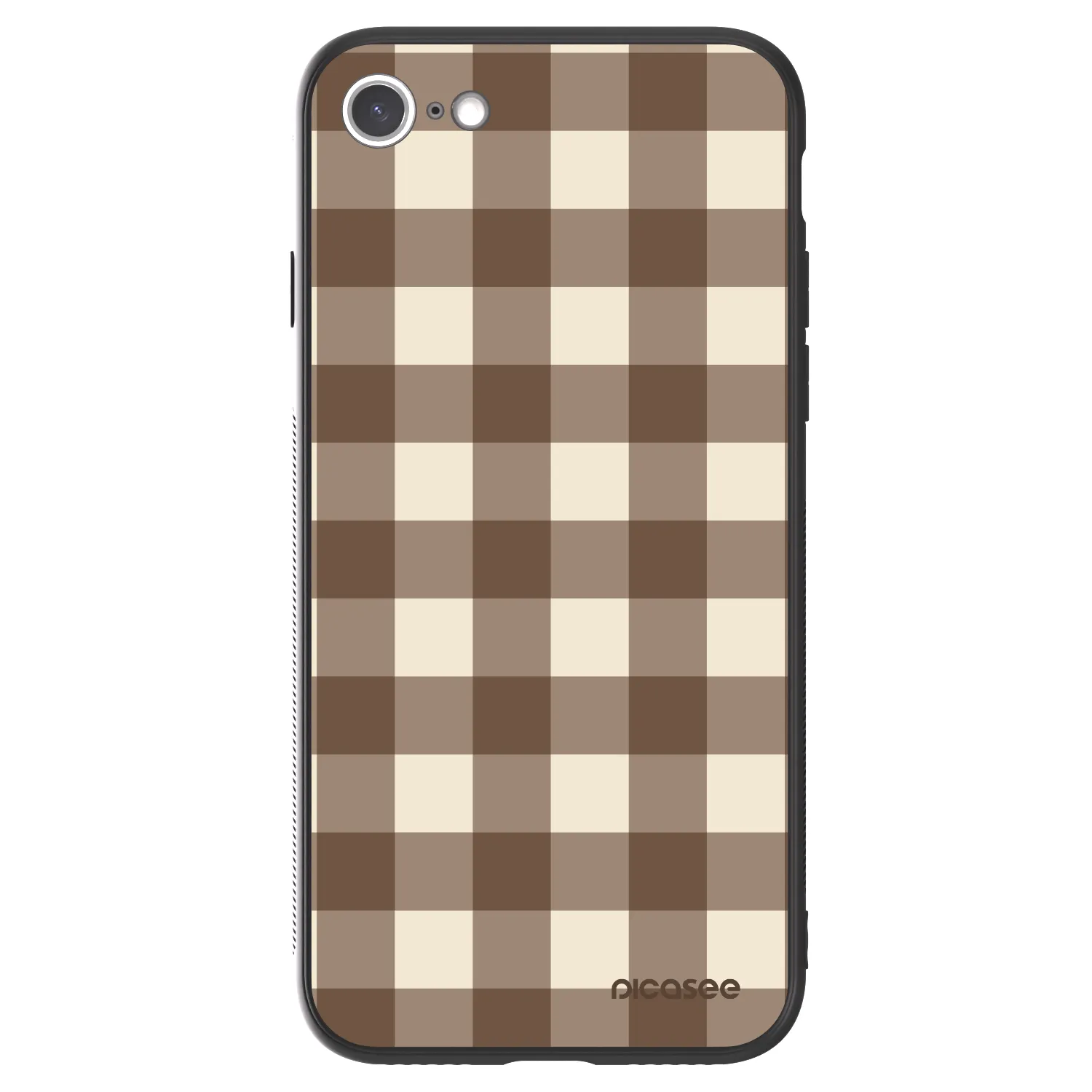 Picasee ULTIMATE CASE pro Apple iPhone SE 2020 - Brown grid