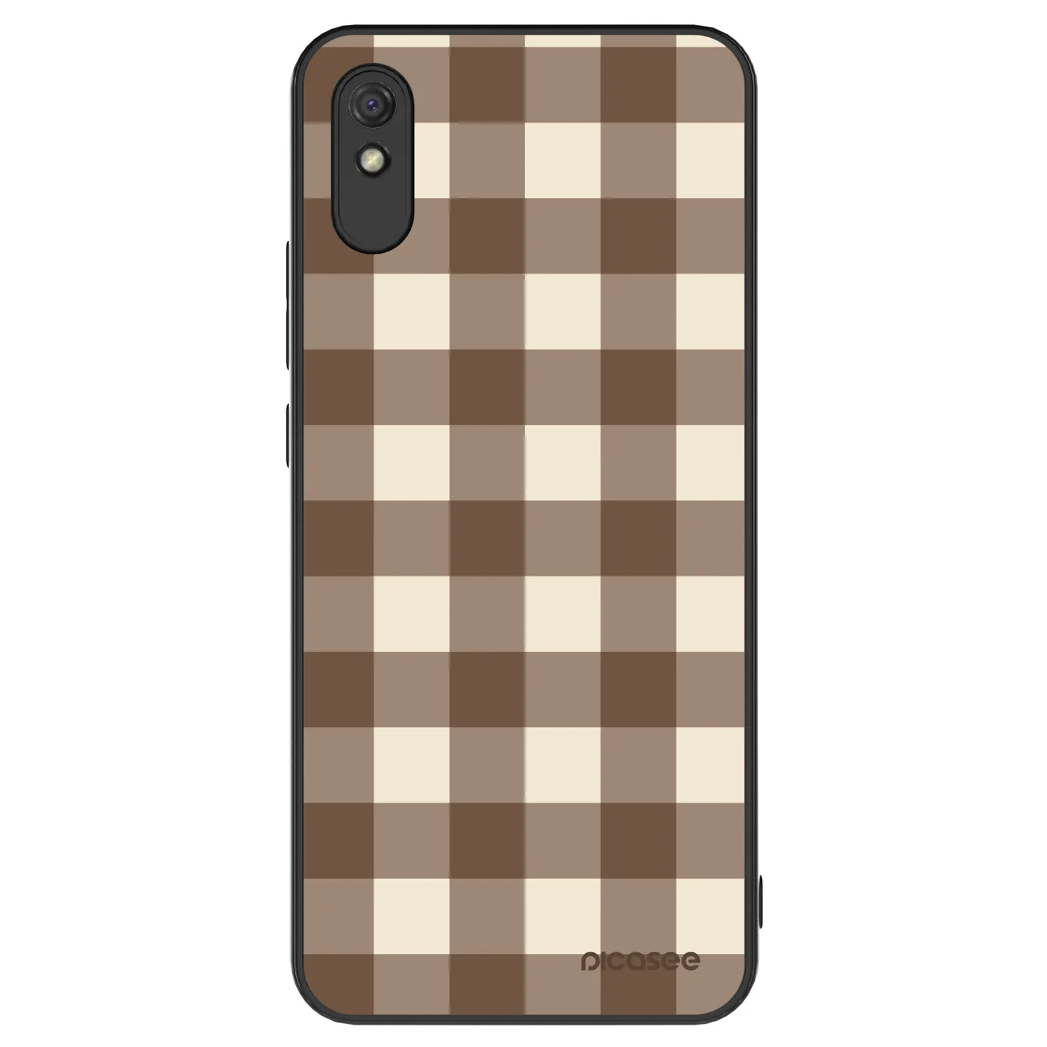 Picasee ULTIMATE CASE pro Xiaomi Redmi 9AT - Brown grid