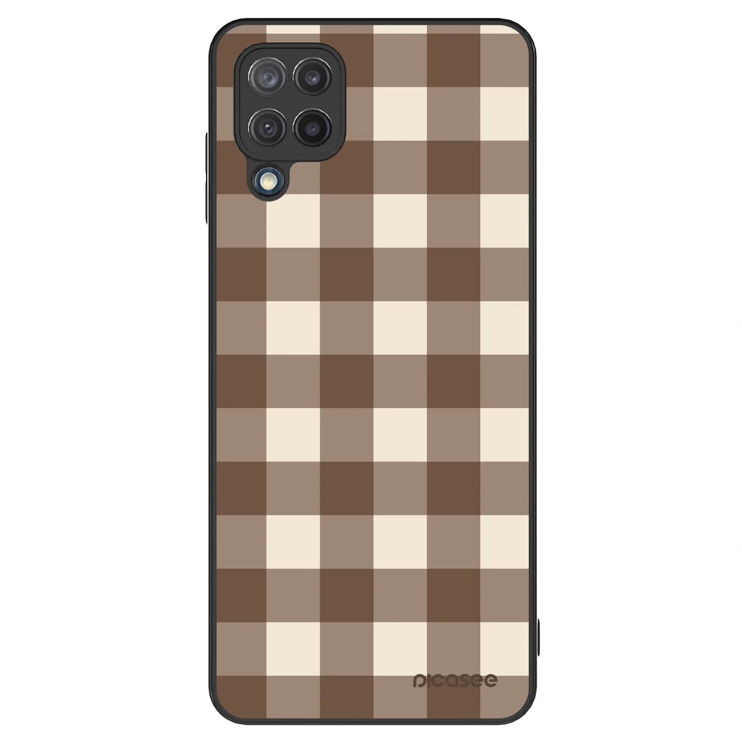 Picasee ULTIMATE CASE pro Samsung Galaxy M12 M127F - Brown grid