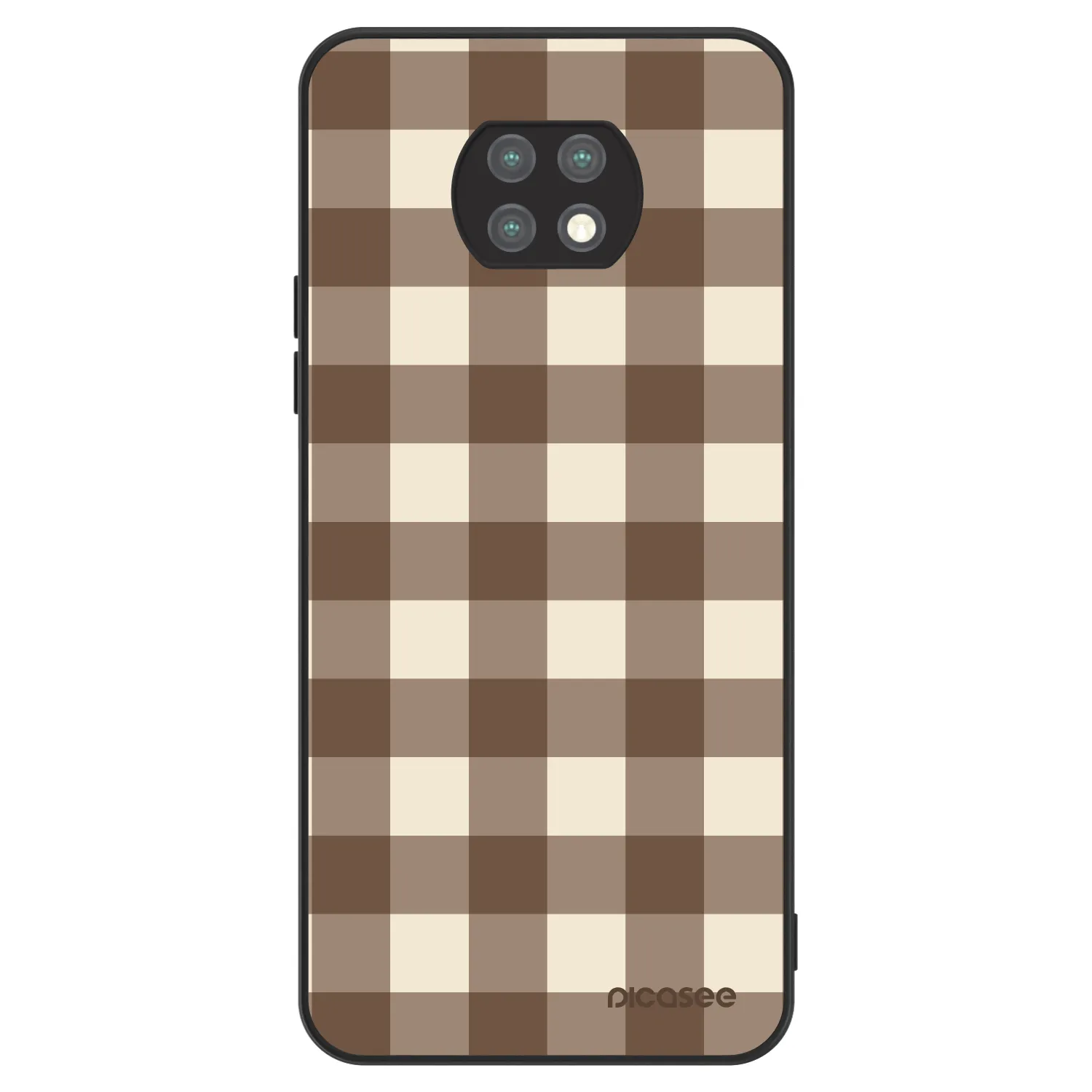 Picasee ULTIMATE CASE pro Xiaomi Redmi Note 9T - Brown grid