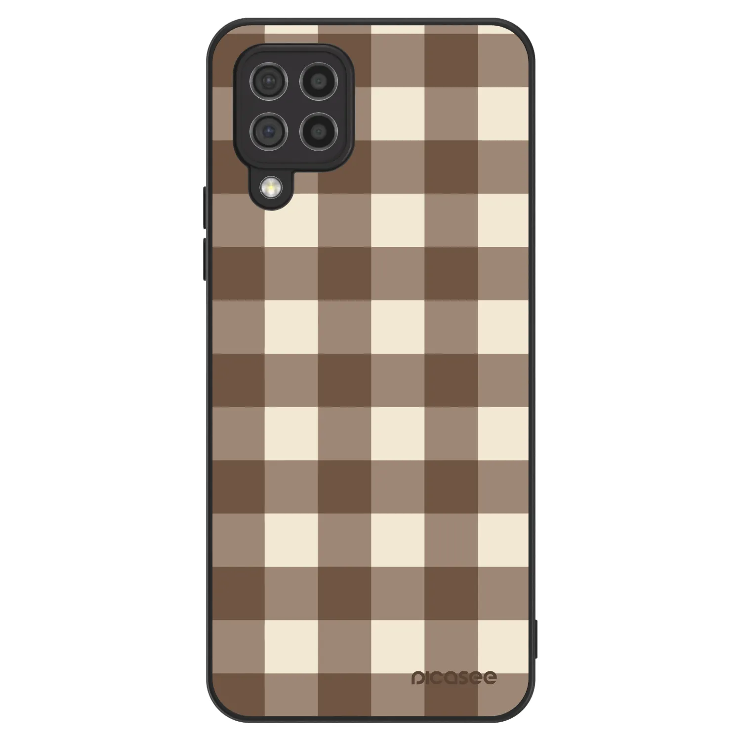 Picasee ULTIMATE CASE pro Samsung Galaxy A22 A225F 4G - Brown grid